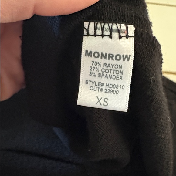 Monrow Black Cap Sleeve Dress, XS - Picture 8 of 9